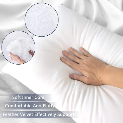 Itopfox Bed Pillows For Sleeping 2 Pack, Standard Size Cooling Pillows With Microfiber Cover For Side, Stomach, Back Sleepers 6 Itopfox Bed Pillows For Sleeping 2 Pack, Standard Size Cooling Pillows With Microfiber Cover For Side, Stomach, Back Sleepers - Image 6