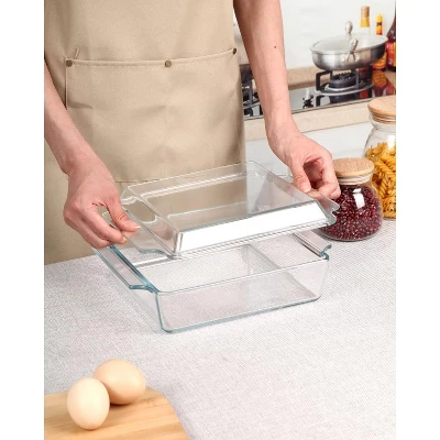 Itopfox Square Glass Baking Dish With Lid, Microwave, Oven & Dishwasher Safe Bakeware For Casseroles, Desserts & More 1 Itopfox Square Glass Baking Dish With Lid, Microwave, Oven & Dishwasher Safe Bakeware For Casseroles, Desserts & More