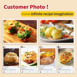 Itopfox Microwave Baked Potato Cooker Cooks In Minutes Tender & Fluffy, Baking Potato Cooker For Microwave Oven, Twice Baked Potatoes Steamer -Kid's Home GUEST 0102e0bf 88c0 4561 ad46 e1770a1267c7