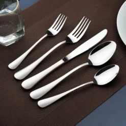 Itopfox 60 Piece Silverware Set For 12, Heavy Duty Stainless Steel Flatware Utensils Cutlery Set Including Knife Fork Spoon, Dishwasher Safe, Gift 12 Itopfox 60 Piece Silverware Set For 12, Heavy Duty Stainless Steel Flatware Utensils Cutlery Set Including Knife Fork Spoon, Dishwasher Safe, Gift -Kid's Home GUEST 014f6936 10f8 49c3 980c 87688aa52a0b