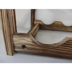 Itopfox 8-Bottle Wine Rack - Premium Carbonized Pine Wood, Two-Tier Countertop Design For Kitchen, Dining Room Or Bar -Kid's Home GUEST 024d4603 5b8f 45dc b194 99add2f522a0