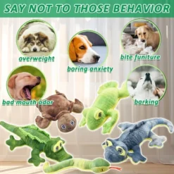 Itopfox Stuffed Animal Dog Toys, 5 Pack Tough Squeaky Plush Toys Assortment, Great Value Pet Toys Bundle, Woodland Series Chew Toys For Dogs -Kid's Home GUEST 03f75d3e bee3 411f 8476 33c32d64e652