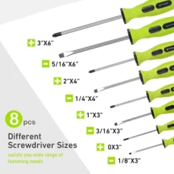 Itopfox 12-Piece Magnetic Screwdrivers Set With Slotted Phillips And Precision Screwdrivers, Repair Tool Kit With Storage Bag, Green -Kid's Home GUEST 043e412e 24b5 4ecf 9485 9387963a5609