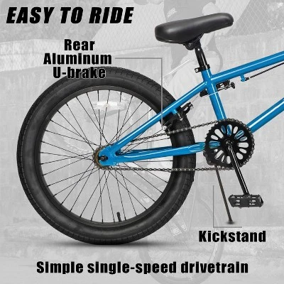 Itopfox Freestyle BMX Bike For Kids Ages 5-13, Beginner Level Rider With Durable Hi-Ten Steel Frame, Easy To Ride & Assemble, Multiple Colors 2 Itopfox Freestyle BMX Bike For Kids Ages 5-13, Beginner Level Rider With Durable Hi-Ten Steel Frame, Easy To Ride & Assemble, Multiple Colors - Image 2