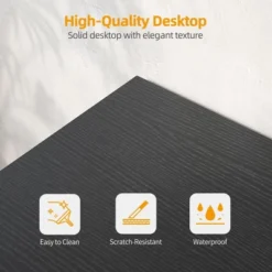 Itopfox L-Shaped Computer Desk With Power Outlets, Reversible Shelves, Gaming & Study Writing Table For Home Office, Bedroom, Living Room, Black -Kid's Home GUEST 04b66df5 b591 4e88 b0cc f18bcb8f7f8d