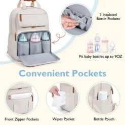 Itopfox Expandable Diaper Backpack For Twins, Large Baby Bag With Multiple Pockets, Water-Resistant & Durable For Parents 10 Itopfox Expandable Diaper Backpack For Twins, Large Baby Bag With Multiple Pockets, Water-Resistant & Durable For Parents -Kid's Home GUEST 0767737f 5ce5 41cb 9165 1b8887e3c9fc