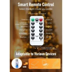 Itopfox Twinkle Fairy Lights With Remote And Timer, 100 LED USB Plug In String Lights, Waterproof 8 Modes For Bedroom Indoor Wreath DIY Party Wedding -Kid's Home GUEST 08e402ad aacc 4b1c 8ae4 5f8dd4b56cc8