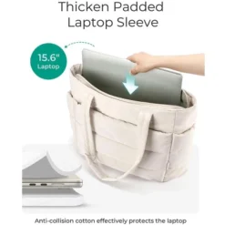 Itopfox Lightweight Puffy Tote Bag With Compartments, Quilted Shoulder Handbag For Women, Travel, Work, Gym, Beach -Kid's Home GUEST 0902763e 8333 47fb a21b dd9fc97b8273