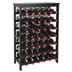Itopfox 7-Tier Bamboo Wine Rack Freestanding Floor With Table Top, Wine Storage Shelf For Kitchen Dining Room Bar, Black 15 Itopfox 7-Tier Bamboo Wine Rack Freestanding Floor With Table Top, Wine Storage Shelf For Kitchen Dining Room Bar, Black -Kid's Home GUEST 0907124e f9c4 44ff 8a4b 0bbe26a652d7