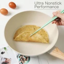 Itopfox 16-Piece Nonstick Cookware Set With Pots, Pans, Fryers, Steamer, Stewer, Silicone Spatula & Pliers, And Pot Protectors For Daily Cooking -Kid's Home GUEST 0a6b6425 f619 45ae 8275 7eba9ea551f9