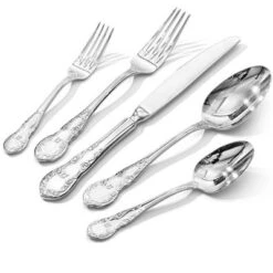 Itopfox Vintage Silverware Set, 20-Piece Stainless Steel Flatware Set For 4 With Floral Handles, Mirror Polished Utensils For Home Restaurant Wedding -Kid's Home GUEST 0c18dd9c c933 4a78 9acb b1e54bf2a625