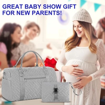 Itopfox Large Tote Diaper Bag For Mom And Baby, Hospital Bag For Twins Or 2 Kids, Multi-Pocket Travel Diaper Bag With Insulated Bottle Pockets 1 Itopfox Large Tote Diaper Bag For Mom And Baby, Hospital Bag For Twins Or 2 Kids, Multi-Pocket Travel Diaper Bag With Insulated Bottle Pockets