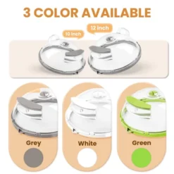 Itopfox Microwave Splatter Cover With Water Steamer, Integrated Handle, Plate Cover, Splatter Guard, Cookware Lid, House Essentials For Gift -Kid's Home GUEST 0c96f60e bb38 417e 9ab0 bbd45d9107dc