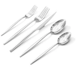Itopfox 40-Piece Stainless Steel Flatware Set, Includes Forks Knives Spoons For Home Kitchen Restaurant Wedding, Dishwasher Safe, Premium Tableware -Kid's Home GUEST 0d7ac165 9d93 4450 a29e 50be16e3aa14