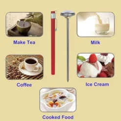 Itopfox Kitchen Food-Cooking Meat Coffee Thermometer – Pocket Espresso Thermometer For Milk Foam Frothing Chocolate Water Grill, Turkey -Kid's Home GUEST 0d9721e6 4b1f 427e 8c59 400d2f5fea6c