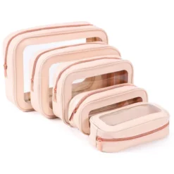 Itopfox 5-Piece Clear Waterproof Travel Organizer Set, TSA Approved Toiletry & Makeup Bags For Women & Kids, Multi-Size Design -Kid's Home GUEST 0ebe1c53 35f3 4999 a9c3 6ca892bebc1d