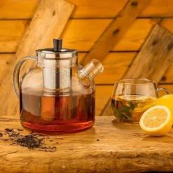 Itopfox Glass Teapot With Removable Infuser, Stovetop Safe Large Tea Pot For Blooming & Loose Leaf, Hand Crafted Kettle With Stainless Steel Strainer -Kid's Home GUEST 0fdc08e2 e810 4f0c aa75 f418810c5330