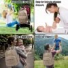 Itopfox Stylish Baby Diaper Backpack With Changing Pad, Waterproof Travel Bag, Stroller Straps, Insulated Pockets, Khaki