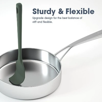 Itopfox 5-Piece Silicone Spatula Set, Food Grade Rubber Spatulas With Ergonomic Grip, Heat Resistant For Nonstick Cookware, Cooking, Baking 3 Itopfox 5-Piece Silicone Spatula Set, Food Grade Rubber Spatulas With Ergonomic Grip, Heat Resistant For Nonstick Cookware, Cooking, Baking - Image 3