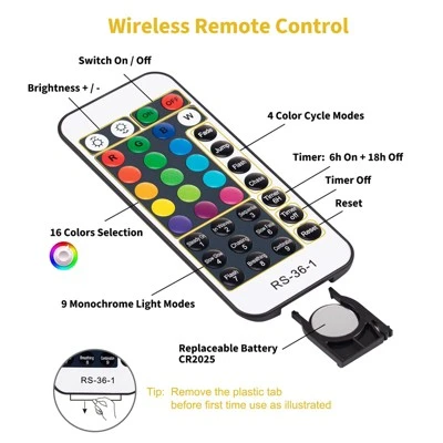 Itopfox Color Changing Fairy String Lights With Remote And Timer, 100 LED USB Silver Wire Starry Fairy Light For Bedroom Party Indoor Decoration 5 Itopfox Color Changing Fairy String Lights With Remote And Timer, 100 LED USB Silver Wire Starry Fairy Light For Bedroom Party Indoor Decoration - Image 5