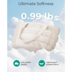 Itopfox Lightweight Puffy Tote Bag With Compartments, Quilted Shoulder Handbag For Women, Travel, Work, Gym, Beach -Kid's Home GUEST 1332a0e1 4b92 45ff 86a8 c1b165319353