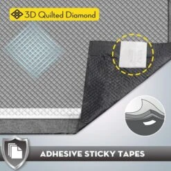 Itopfox Charcoal Pet Pee Pads With Odor-Control & Super Absorbent Up To 10 Cups, 6-Layer Quick Dry & Leak-Proof With Adhesive Tabs, Disposable -Kid's Home GUEST 14ba1c37 150b 4c92 823a 3fba93ca0e00