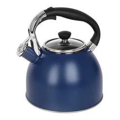 Itopfox Stainless Steel Whistling Tea Kettle With Heat-Resistant Glass Lid & Capsule Bottom, Navy Blue, 2.6 Quart Capacity 13 Itopfox Stainless Steel Whistling Tea Kettle With Heat-Resistant Glass Lid & Capsule Bottom, Navy Blue, 2.6 Quart Capacity -Kid's Home GUEST 14bf49da 5816 48a6 8d6a 23295dd9ff9c
