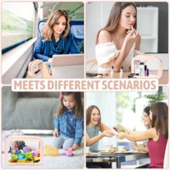 Itopfox 5-Piece Clear Waterproof Travel Organizer Set, TSA Approved Toiletry & Makeup Bags For Women & Kids, Multi-Size Design -Kid's Home GUEST 1514150f b19b 4e1d 9568 60f812a116de