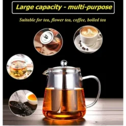 Itopfox Mini Glass Teapot With Removable Stainless Steel Infuser For Blooming & Loose Leaf Tea, Microwave & Stovetop Safe 14 Itopfox Mini Glass Teapot With Removable Stainless Steel Infuser For Blooming & Loose Leaf Tea, Microwave & Stovetop Safe -Kid's Home GUEST 15d18415 9b3c 49ec a6d0 386c467c5581