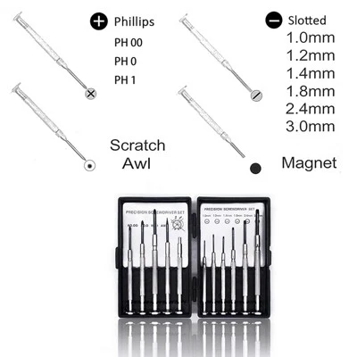 Itopfox 11PCS Mini Precision Screwdriver Set, Small Tools With Flathead And Phillips Kit, Magnetic Repair Tool For Jewelry, Watch, IPhone, Toys 4 Itopfox 11PCS Mini Precision Screwdriver Set, Small Tools With Flathead And Phillips Kit, Magnetic Repair Tool For Jewelry, Watch, IPhone, Toys - Image 4