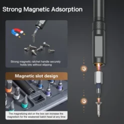 Itopfox 42 In 1 Magnetic Screwdriver Set With Detachable Ratchet Handle Multi Bit Drive Set, Compact Repair Tool Kit For Furniture, Computer, Bicycle 13 Itopfox 42 In 1 Magnetic Screwdriver Set With Detachable Ratchet Handle Multi Bit Drive Set, Compact Repair Tool Kit For Furniture, Computer, Bicycle -Kid's Home GUEST 178f1ff8 c4d3 453b 9338 a8086b61aab2