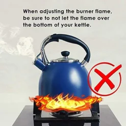 Itopfox Stainless Steel Whistling Tea Kettle With Heat-Resistant Glass Lid & Capsule Bottom, Navy Blue, 2.6 Quart Capacity 11 Itopfox Stainless Steel Whistling Tea Kettle With Heat-Resistant Glass Lid & Capsule Bottom, Navy Blue, 2.6 Quart Capacity -Kid's Home GUEST 199f9e44 35ba 4808 a10d 066c89d8ab49