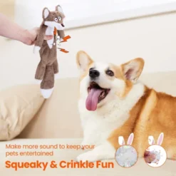 Itopfox No Stuffing Squeaky Crinkle Plush Dog Toys For Aggressive Chewers, Puppy Teething Toys For Small, Medium, Large Breed, Cute Bunny & Redfox 13 Itopfox No Stuffing Squeaky Crinkle Plush Dog Toys For Aggressive Chewers, Puppy Teething Toys For Small, Medium, Large Breed, Cute Bunny & Redfox -Kid's Home GUEST 1b0bc575 5752 4bff 89e1 29347356ea01