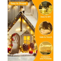 Itopfox 66Ft 200 LED Fairy Lights Plug In, Waterproof String Lights Outdoor & Indoor 8 Modes Christmas Light Bedroom Decor, Timer Twinkle Lights 9 Itopfox 66Ft 200 LED Fairy Lights Plug In, Waterproof String Lights Outdoor & Indoor 8 Modes Christmas Light Bedroom Decor, Timer Twinkle Lights -Kid's Home GUEST 1cea998e 4fdd 4ed6 a922 0cf450d274dc