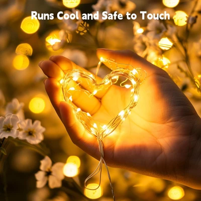 Itopfox Fairy Lights Plug In, 100 LEDs Waterproof Silver Wire Firefly Lights With Adaptor, Starry String Lights For Wedding Indoor Outdoor Christmas 1 Itopfox Fairy Lights Plug In, 100 LEDs Waterproof Silver Wire Firefly Lights With Adaptor, Starry String Lights For Wedding Indoor Outdoor Christmas