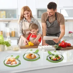 Itopfox Microwave Splatter Cover With Steamer, Clear Lid For Food, Kitchen Accessories For Microwave Oven, Green 14 Itopfox Microwave Splatter Cover With Steamer, Clear Lid For Food, Kitchen Accessories For Microwave Oven, Green -Kid's Home GUEST 1eee09bd 3a86 4ef4 a05f 6e1520d0694f