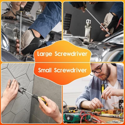 Itopfox 9-Piece Magnetic Screwdriver Set With Non-Slip Handles, Includes Phillips And Slotted Screwdrivers For Home And Car Maintenance 6 Itopfox 9-Piece Magnetic Screwdriver Set With Non-Slip Handles, Includes Phillips And Slotted Screwdrivers For Home And Car Maintenance - Image 6