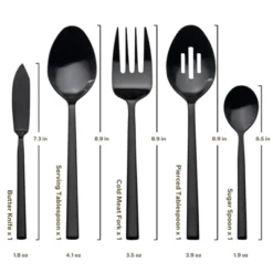 Itopfox 45-Piece Forged Stainless Steel Flatware Set With Utensil-Serving Set, Silverware For 8, Matte Satin Finish, Dishwasher Safe 8 Itopfox 45-Piece Forged Stainless Steel Flatware Set With Utensil-Serving Set, Silverware For 8, Matte Satin Finish, Dishwasher Safe -Kid's Home GUEST 1f70cabb 6fa3 4a23 ad85 1a83977bf0fb