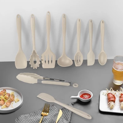 Itopfox Kitchen Utensil Set - 11-Piece Colorful Silicone Cooking Tools With Spatula, Spoon, Tongs, Whisk & More - Heat Resistant & Dishwasher Safe 1 Itopfox Kitchen Utensil Set - 11-Piece Colorful Silicone Cooking Tools With Spatula, Spoon, Tongs, Whisk & More - Heat Resistant & Dishwasher Safe