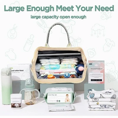 Itopfox Diaper Bag Backpack With Changing Station, Baby Shower Gift, Unisex Design For Parents, Multiple Pockets, Waterproof 1 Itopfox Diaper Bag Backpack With Changing Station, Baby Shower Gift, Unisex Design For Parents, Multiple Pockets, Waterproof