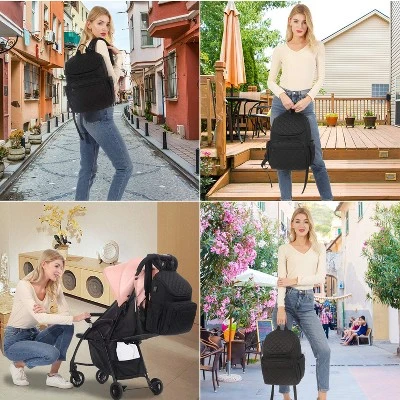 Itopfox Large Capacity Baby Diaper Backpack With Portable Changing Pad, Insulated Bottle Pockets, And Multiple Storage Compartments 4 Itopfox Large Capacity Baby Diaper Backpack With Portable Changing Pad, Insulated Bottle Pockets, And Multiple Storage Compartments - Image 4