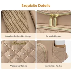 Itopfox Small Waterproof Diaper Backpack With Changing Pad, Stylish Baby Bag For Travel, Includes Stroller Buckles, 14 Inch -Kid's Home GUEST 216b1991 490d 4b8c 9c67 f45c3f83935b