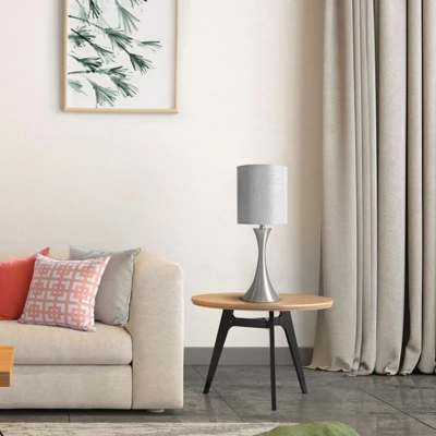 Itopfox 3-Way Touch Control Table Lamp, Dimmable Bedside Desk Lamp With Metal Base, Modern Nightstand Lamp With Grey Shade For Bedroom, Living Room 4 Itopfox 3-Way Touch Control Table Lamp, Dimmable Bedside Desk Lamp With Metal Base, Modern Nightstand Lamp With Grey Shade For Bedroom, Living Room - Image 4