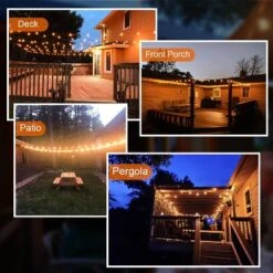 Itopfox 120FT Outdoor String Lights, Waterproof Patio Lights With 64 Hanging Globe G40 Bulbs, Shatterproof For Backyard Decor 10 Itopfox 120FT Outdoor String Lights, Waterproof Patio Lights With 64 Hanging Globe G40 Bulbs, Shatterproof For Backyard Decor -Kid's Home GUEST 230ea757 6508 4663 a713 1acdfc76d93b