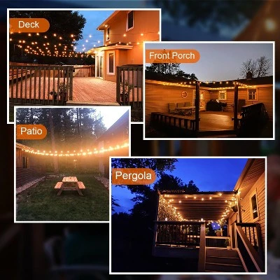 Itopfox 120FT Outdoor String Lights, Waterproof Patio Lights With 64 Hanging Globe G40 Bulbs, Shatterproof For Backyard Decor 5 Itopfox 120FT Outdoor String Lights, Waterproof Patio Lights With 64 Hanging Globe G40 Bulbs, Shatterproof For Backyard Decor - Image 5