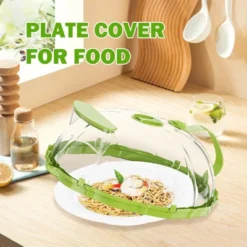 Itopfox Microwave Splatter Cover With Water Steamer And Handle, BPA Free & Dishwasher Safe Splatter Guard Kitchen Gadgets For Gifts (Green, 1 Pack) -Kid's Home GUEST 23b29810 c731 44be 899b 117f38890961