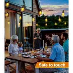 Itopfox Outdoor String Lights With Remote Control, 50Ft Waterproof Dimmable LED Patio Lighting, 15 Edison Bulbs For Backyard, Garden, Gazebo -Kid's Home GUEST 24151ddd 6453 42d5 bff7 74521e3714c1