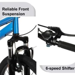 Itopfox Kids Mountain Bike For Boys And Girls With Suspension Fork, 6 Speeds Drivetrain, Multiple Colors, Easy To Assemble -Kid's Home GUEST 24ce4cd9 df82 4670 b368 83d6cc6a9959