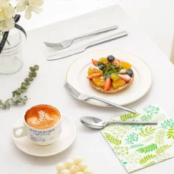 Itopfox 30-Piece Forged Flatware Set, Premium Stainless Steel Cutlery For Kitchen, Home, Wedding, Party, Mirror Polished And Dishwasher Safe -Kid's Home GUEST 267cc15f 217e 4c2e 8b36 205ac759e8b2