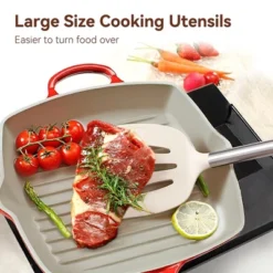 Itopfox Silicone Cooking Utensils Set 35 Pcs Kitchen Utensils With Holder Stainless Steel Handle Spatula, Spoons, Pasta Server, Cheese Grater, Masher -Kid's Home GUEST 26f6f28c cfde 4f91 b97f b43d2ed30307